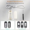 PIFOOG TPU Key Fob Cover with Bling Key Chain Keyless