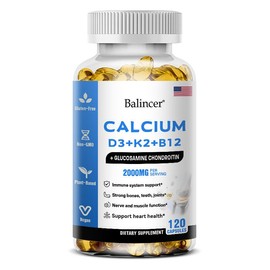 Balincer Calcium D3+K2+B12+Glucosamine Chondroitin 120 Capsules