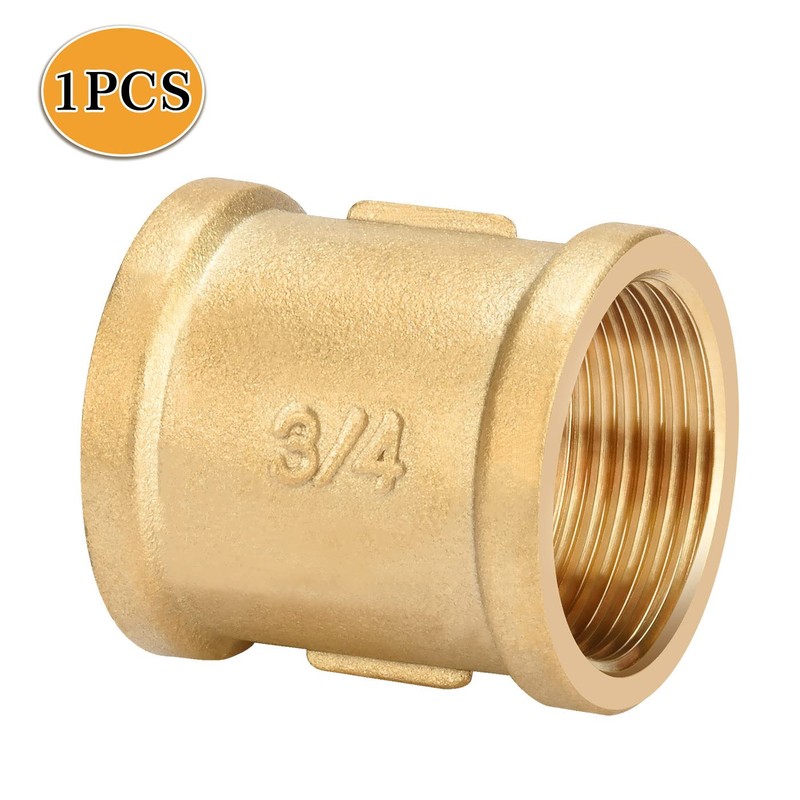 oumuik Brass Sleeve 3/4 Inch Female Thread Fitting Brass Fittings