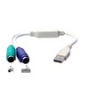 USB to Dual PS/2 Adapter, for Mouse and Keyboard -