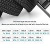 Drizzte Plus Size Mens Belt 170CM Casual Elastic Black Braided