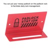 BuyWeek Lockout Tagout Station Padlock Station Wall Mounted Security Padlocks