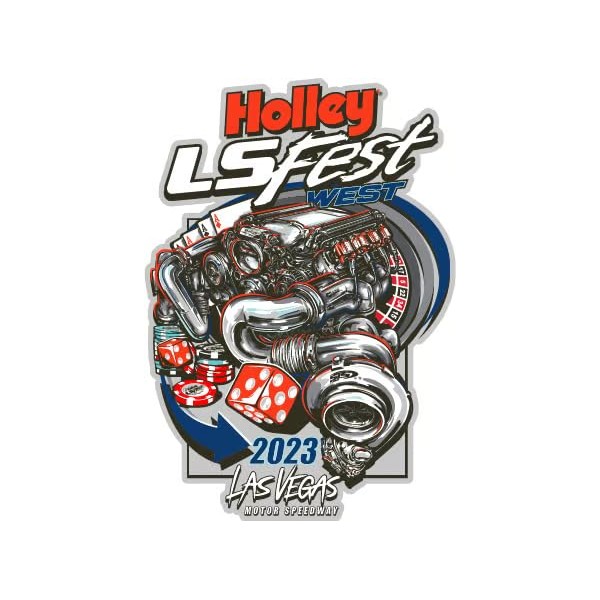 Holley 36-595 2023 LS Fest West Die cut Sticker