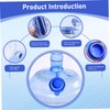 4PCS Water Bottle Lid Replacement Leak-Proof 3 & 5 Gallon
