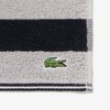 Lacoste Large Border Towel Handkerchief LN002J Gray 00, gray