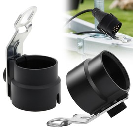 2 pieces holder for trailer plug, trailer plug holder, trailer drawbar holder, trailer accessory plug holder, trailer connector fastener, for 7 to 13 pin trailer plug