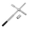 Hilovate 4-Way Telescopic Lug Nut Wrench - 17/19/21/23mm Sockets, Heavy