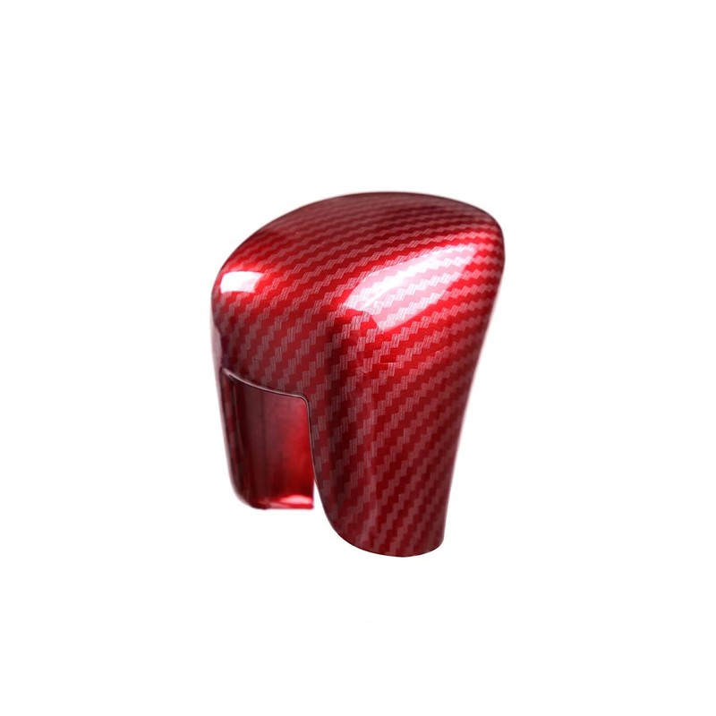 PIUGILH ABS Carbon Fiber Gear Shift Knob Cover Trim Decoration