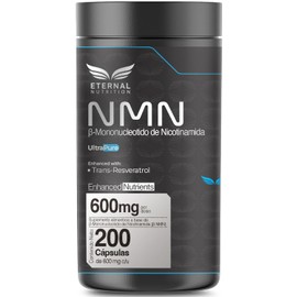 NMN + RESVERATROL ULTRA PURE 200 capsulas (600mg por porcion) Mononucleotido de Nicotinamida, Producción de NAD+, by Eternal Nutrition - Ingredientes Naturales Premium de USA