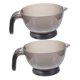 FOMIYES 2pcs Dye Kit Hair Dye Bowl Color Bowls for Hair Salon Hair Color Hair Bleaching Hair Applicator Bowl Rainbow Desk Organizer Hair Dye Tools Plastic Baking Oil Bowl Set