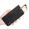 EZESO ESSENTIAL SKINCARE 3 Pack Eyeglass Cases - Soft Felt