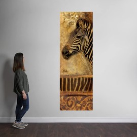 CANVAS ON DEMAND Elegant Safari Panel I Wall Decal, Zebra Artwork