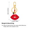 Red Lip and Lipstick Charm Keychain Purse Charm for Women