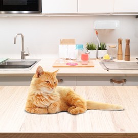 RESILIA Counter Top Protector Pet Deterrent Tiles - Pet-Free Training Mat, for Cats, Dogs, Rabbits, Indoor and Outdoor Use, Beige Color, 12 Inches x 12.75 Inches, 4 Pack