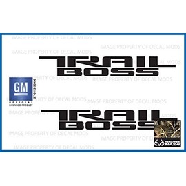 Decal Mods Trail Boss Replacement Decal Sticker for Chevy Silverado die-Cut (2019-2024) Bed Side 1500 2500 HD (Set of 2) Realtree MAX4 - MAX4