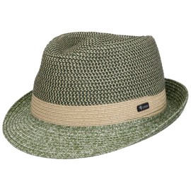 Lipodo Livasca Trilby Fabric Hat Fabric Trilby Sun Hat Summer Hat Beach Hat Garden Hat Women / Men - Made in Italy Spring Summer Summer, Green, S