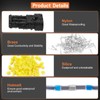 Filluck 349PCS Car Automotive Electrical Wire Connectors 1/2/3/4 Pin 24
