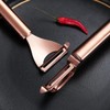 Berglander Rose Gold Asparagus Peeler Vegetable Potato Peeler Titanium Coating