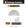 JIASENBAO 5 Pack Brushed Nickel Cabinet Pulls 3" Hole Center