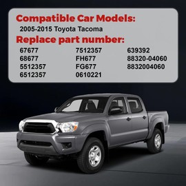 Air Conditioner AC Compressor with Clutch Compatible with Tacoma 2005 2006 2007 2008 2009 2010 2011 2012 2013 2014 2015, Pre-filled with Oil