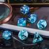 Cusdie 7-Die DND Dice, Polyhedral Dice Set Filled with Animal,