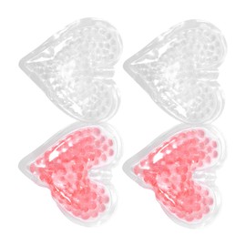 Mikinona Heart Shaped Gel Ice Packs 4pcs Reusable 8cm Ice Packs for Injuries and Nursing for Cold Compress Therapy