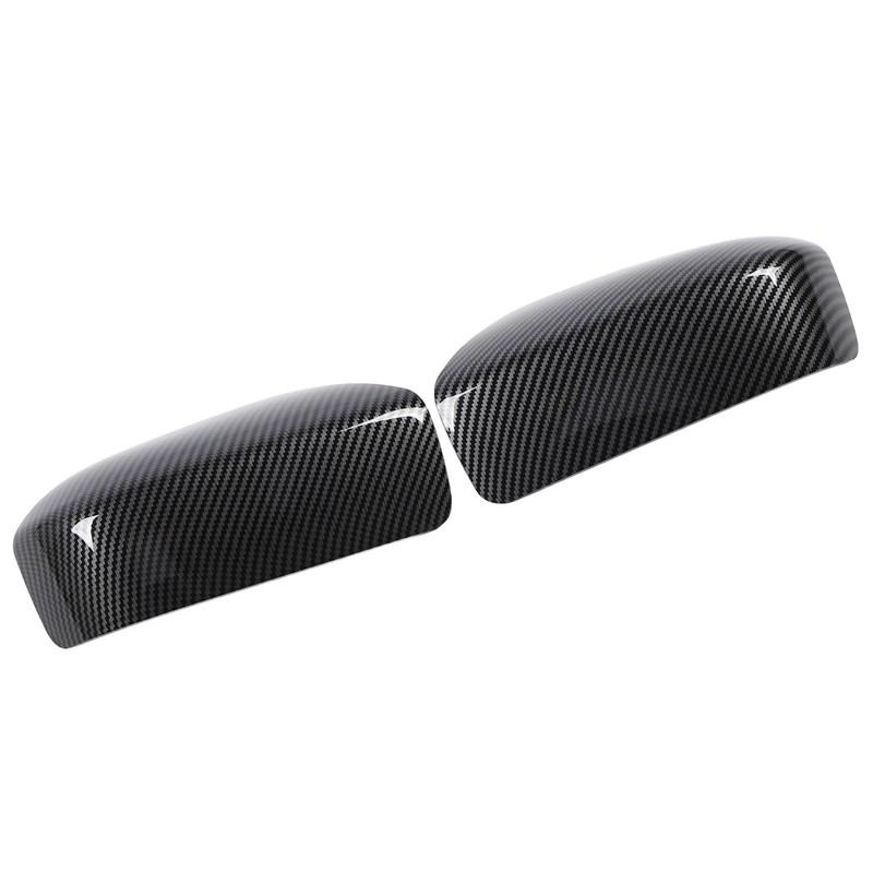 2PCS Side Mirror Cover Left Right Carbon Fiber Pattern 76201