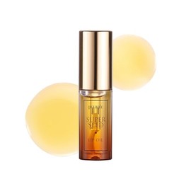 Aceite labial Super Seed | 0.10 onzas | Labios de cristal, cuidado de labios saludable, aceite labial hidratante con miel, propóleos, aceite de hierbas, brillante, revitalizante, calmante labial, no