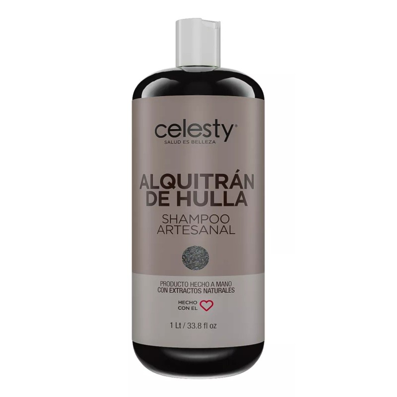 Celesty Kit 10 Shampoo Alquitrán Hulla Control Psoriasis Caspa 1lt