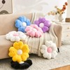 Mepherl 2 Pcs Flower Throw Pillows,15.7" Flower Shaped Pillow Set