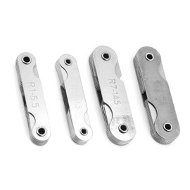 Radius Gauge Set R0.3-1.5, R1-6.5, R7-14.5, R15-25, Made of Stainless Steel, Convenient for Checking Convex and Concave Surfaces Die Makers Gauge Machinists Tool