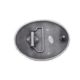 TFJ Men Women Western Fashion Belt Buckle Silver Metal Fleur De Lis Lily Flower French