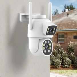 Smart Home Security System Ip Security Wireless Wifi Cctv 4mp Camera Dual Lens Motion Detection Mini Network CameraNetwork: Wi-Fi, Resolution: 1920P