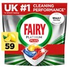 Fairy Platinum Plus Dishwasher Tablets – Bulk Pack, 59 Tablets,