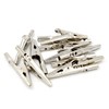 URBEST 50Pcs Silver Tone Metal Alligator Clip Crocodile Clamps
