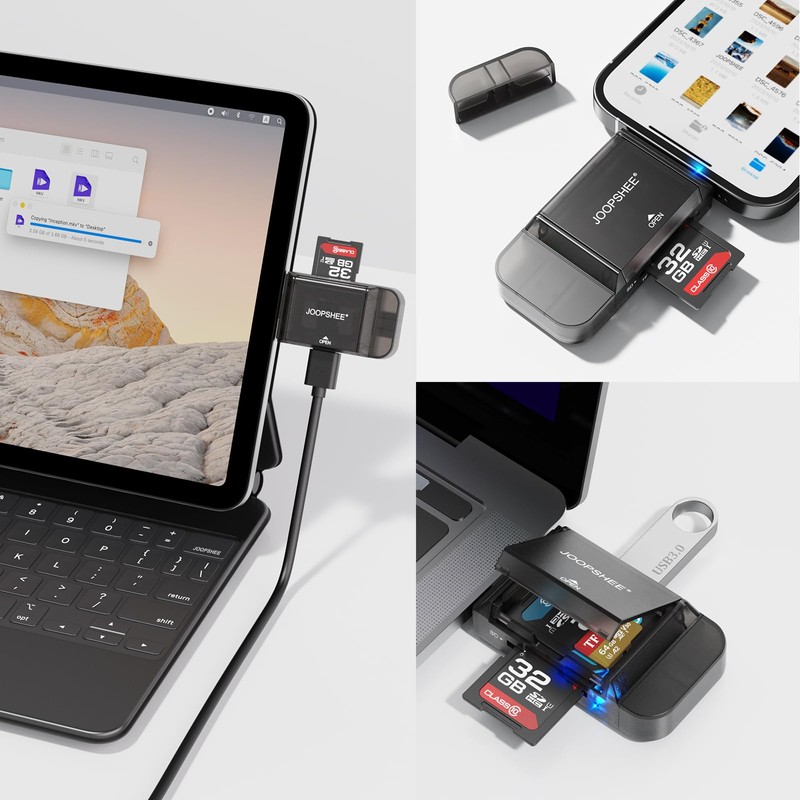 JOOPSHEE SD Card Reader,USB C to Micro SD Memory Card