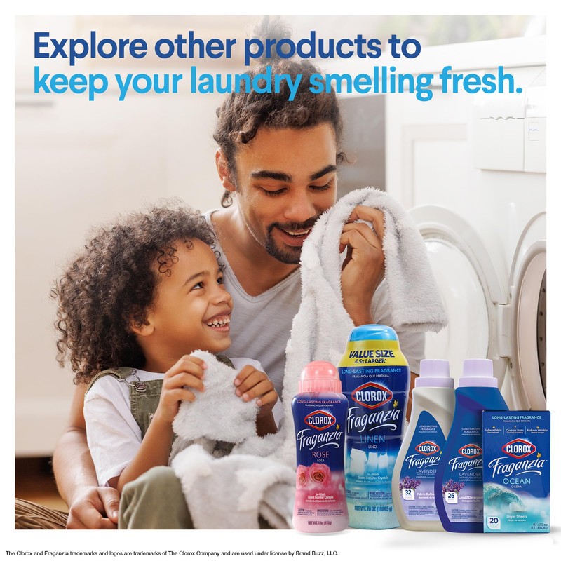 Clorox Fraganzia Laundry Scent Booster Crystals in Dreamy Jasmine Scent