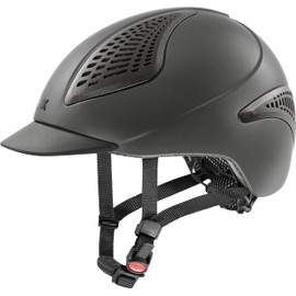 uvex exxential III Lightweight Unisex Riding Helmet - Individual Size Adjustment - Anthracite Mat M-L