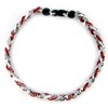 MapofBeauty 18" Sport Three Colors Three Braided Rope Tornado Necklace