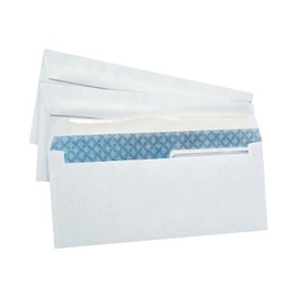 Staples 381898 LSR Check Size Double-Window Security-Tint Gummed Envelopes 1 000/Bx