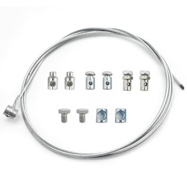 Zreneyfex Universal Motorcycle Cable Repair Kit, Robust Motorcycle Accelerator Cable Clutch, Clutch Throttle Brake Cable for Motorbikes Motorcycles