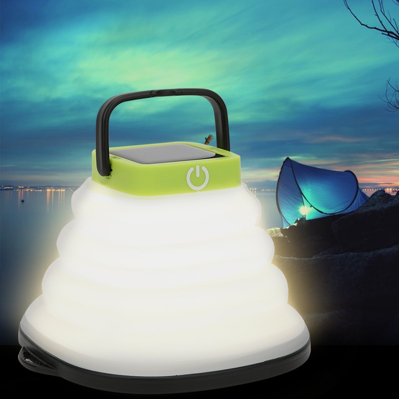 Indoor Night LED Lamp Outdoor Camping Flexible IP65 Solar Power