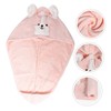 Healeved Thick Fleece Hair Towel Wrap Adorable Dry Hair Hat