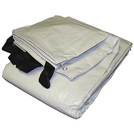 18' x 20' White & Black Reversible Extra Heavy Duty Tarp