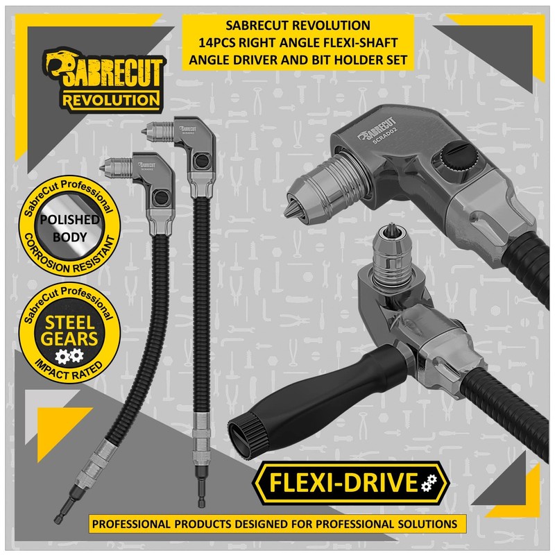 14 Piece SabreCut SCRAD02 305mm Heavy Duty 1/4 Inch Compact