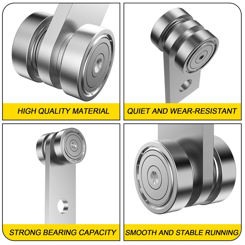 HZG 2 Wheel Trolley Assembly Rollers, Two Bearing Trolley Assembly