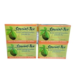 Special - Tea Exotic Soursop / Guyabano Graviola Tea - 4 Packs 30 Bags Ea Pack