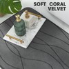 YIHOUSE Memory Foam Grey Bathroom Rug Sets 5 Piece, Ultra