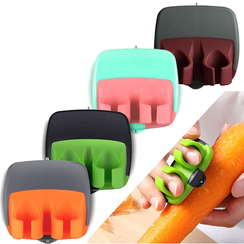 Pack of 4 Kitchen Vegetable Peelers, Palm Peeler, Universal Peeler,