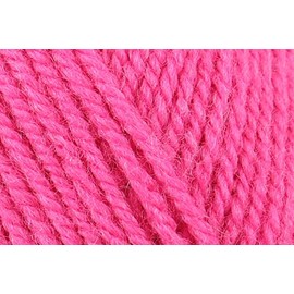 50g King Cole Big Value DK Crochet Yarn - 100% Acrylic Double Knitting Wool for Crafting Jumpers & Sweaters - Fuchsia 4034